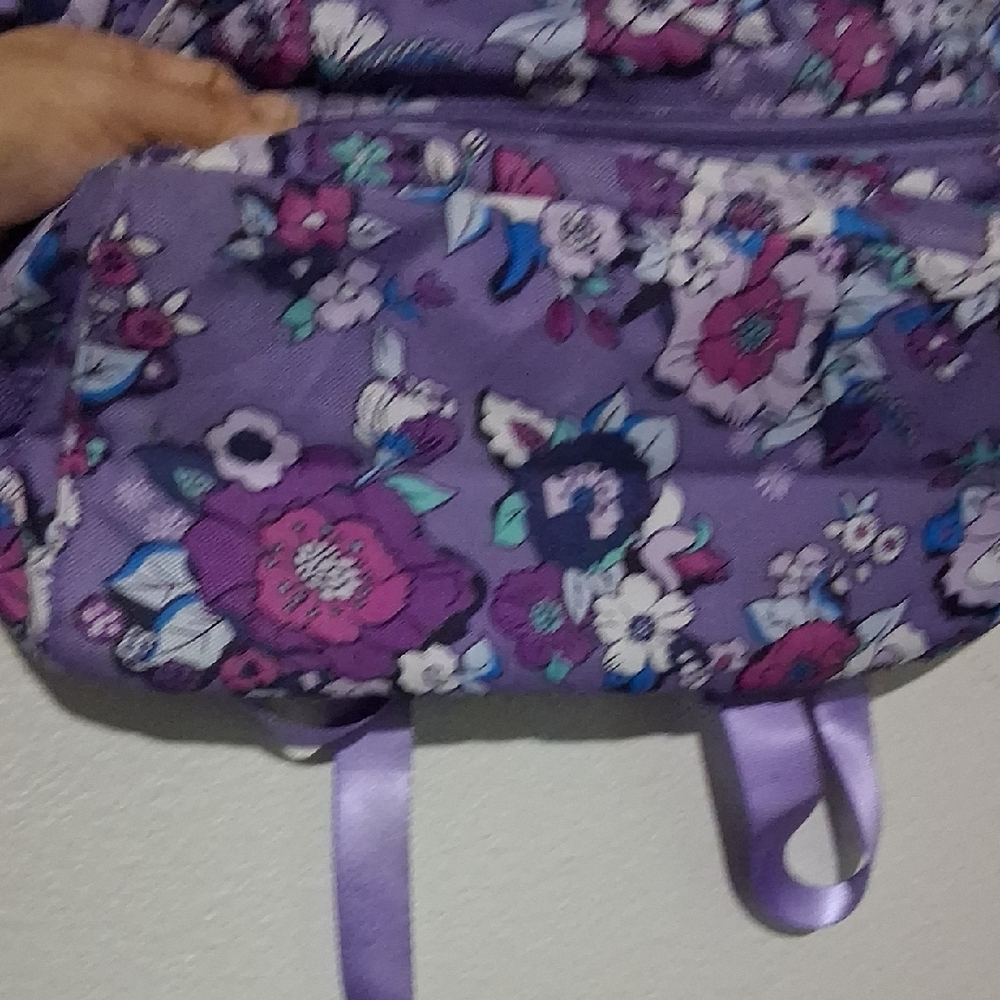 Vera Bradley Lavender Floral Backpack - Picture 2 of 10